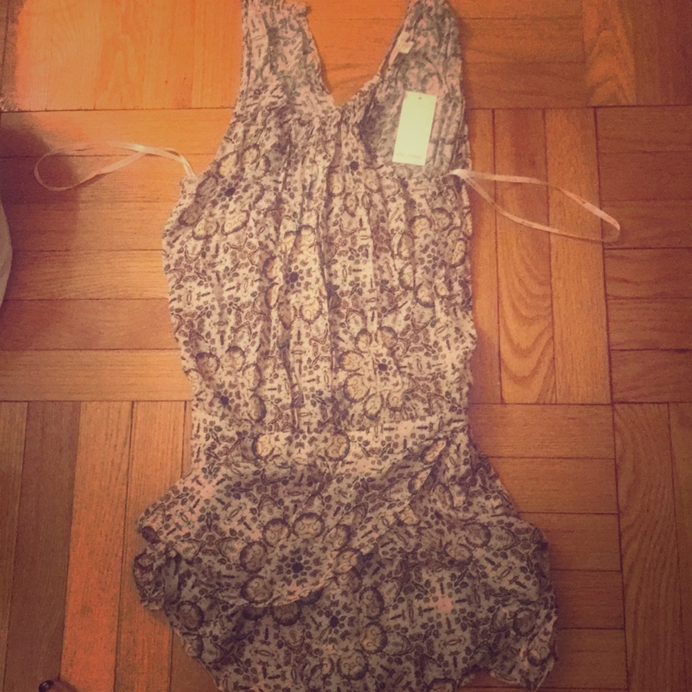 Ella Moss floral romper SZ S nwt